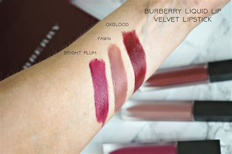 burberry liquid lip velvet 25 swatches temptalia|burberry liquid lip velvet oxblood.